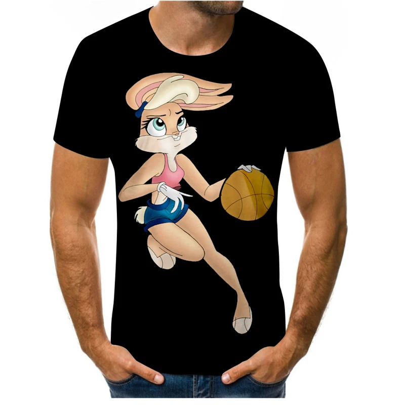 

2021 new 3D printing summer classic animated character T-shirt fashionable and comfortable sports top XXS-6XL