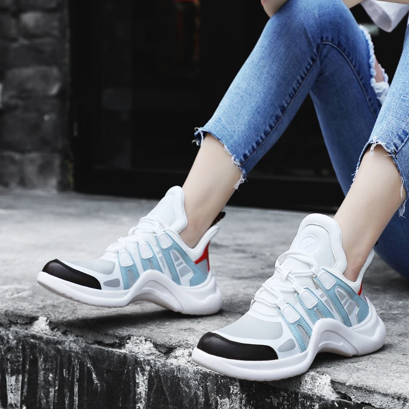 2020 New Sneakers Running Shoes Women Sports Breathable Light Woman Platform Comfortable Walking Jogging | Спорт и развлечения