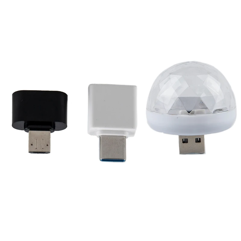 Автомобильная лампа с USB-разъемом DJ RGB миниатюрный Красочный музыкальный