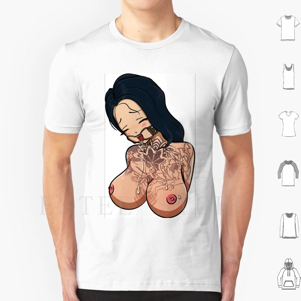 Женская футболка-тату из натурального хлопка большого размера - купить по