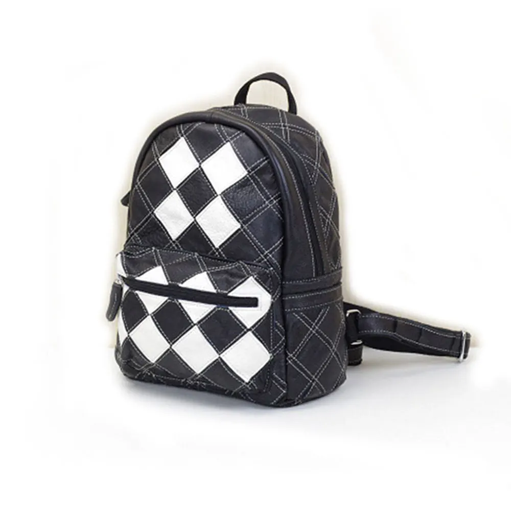 Рюкзак из натуральной кожи ручной работы красочные сумки для женщин маленькие