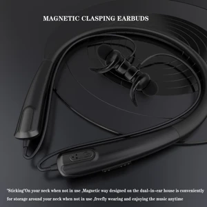 wireless earphone bluetooth 5 0 headset 32h magnetic neckband headphones ipx5 waterproof sport earbud with mic for huawei oppo free global shipping