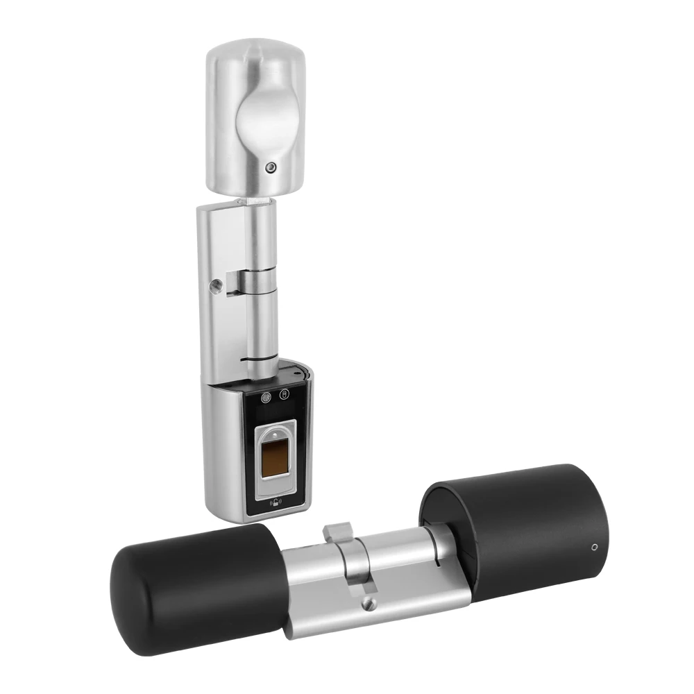 Электронный цилиндр наружный водонепроницаемый биометрический сканер