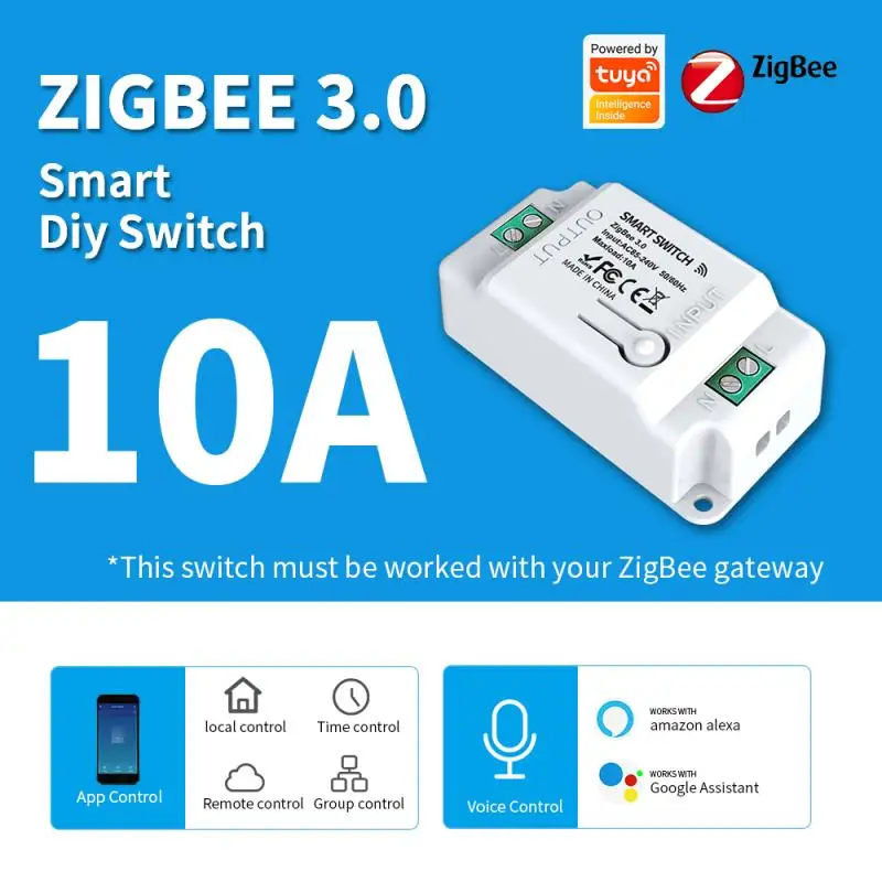 

Zigbee DIY Smart Switch Smart Home Automation Light Switch Module Smart Life APP Wireless Remote Control For Alexa Google Home