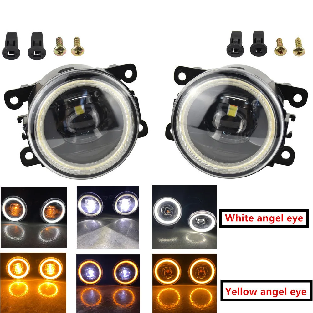 

Car Fog light Angel Eye DRL 12V For Renault Duster Captur Clio Koleos Scenic Twingo Latitude Fluence Kadjar Kwid Lodgy Talisman