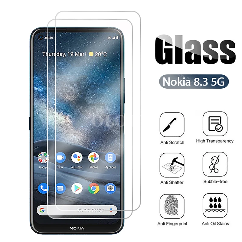

Protective Glass For Nokia 8.3 5G Full Glue Tempered Glas Nokia8.3 Screen Protector Accessorie For Nokia 8.3 2020 safety film 9H