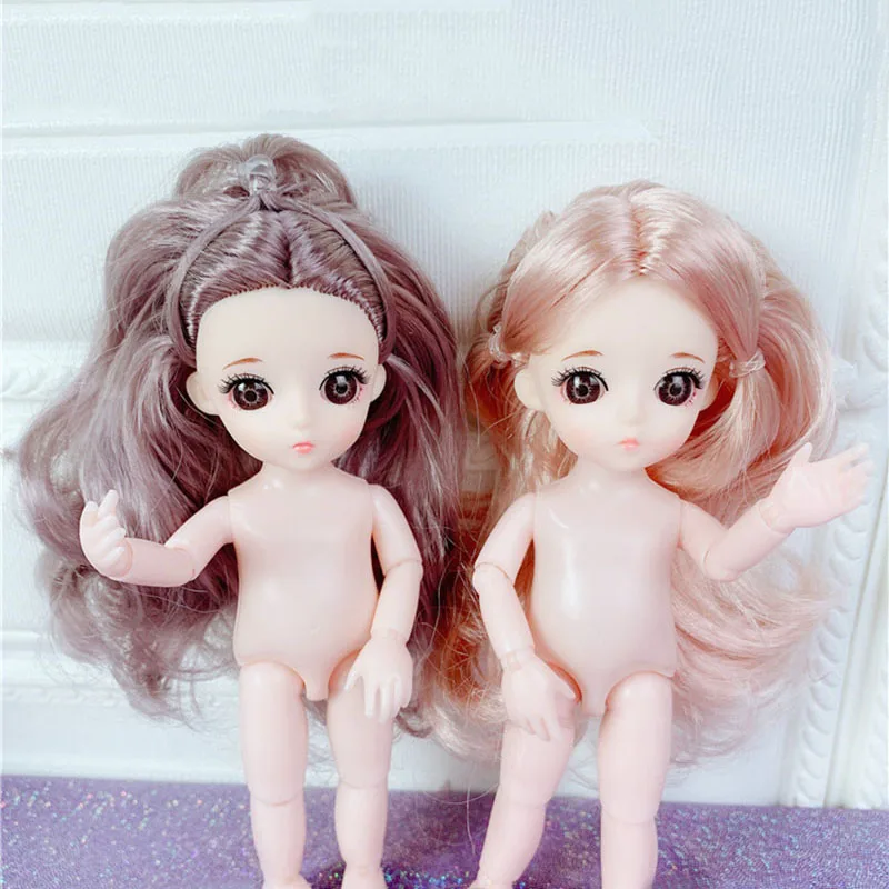 16 см BJD куклы 13 совместный подвижный 1/12 куклы-принцессы игрушки макияж одеваются голый обнаженный милый ребенок кукла игрушка для детей Подарки