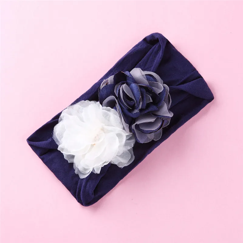 Детские нейлоновые повязки на голову с кружевом 5 шт./лот мягкие хлопковые