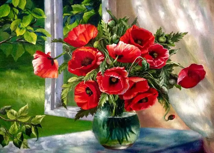 

Flower arranging 5D DIY diamond Painting flowers Cross Stitch diamond embroidery mosaic diamonds wall stickers home decor vase