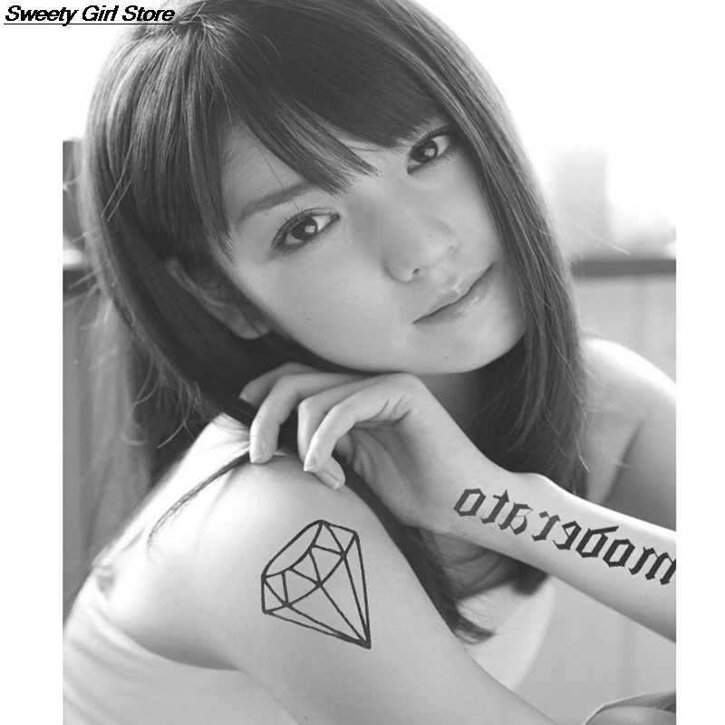 Маленькая звезда корона временные татуировки для женщин детей искусственная