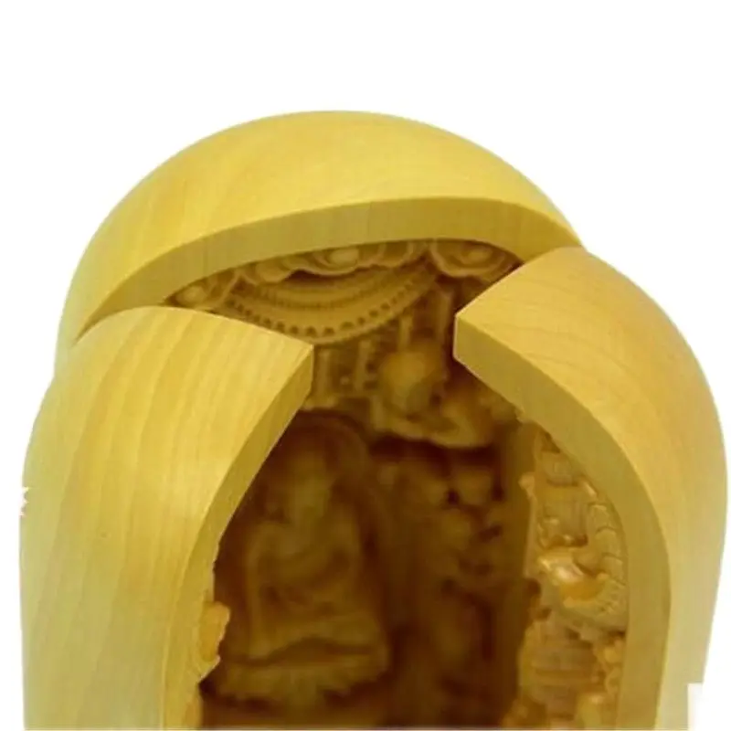 Украшенная 100% Boxwood резная статуя Божия богатства складывающаяся Fortuna Wu Guan | Дом и