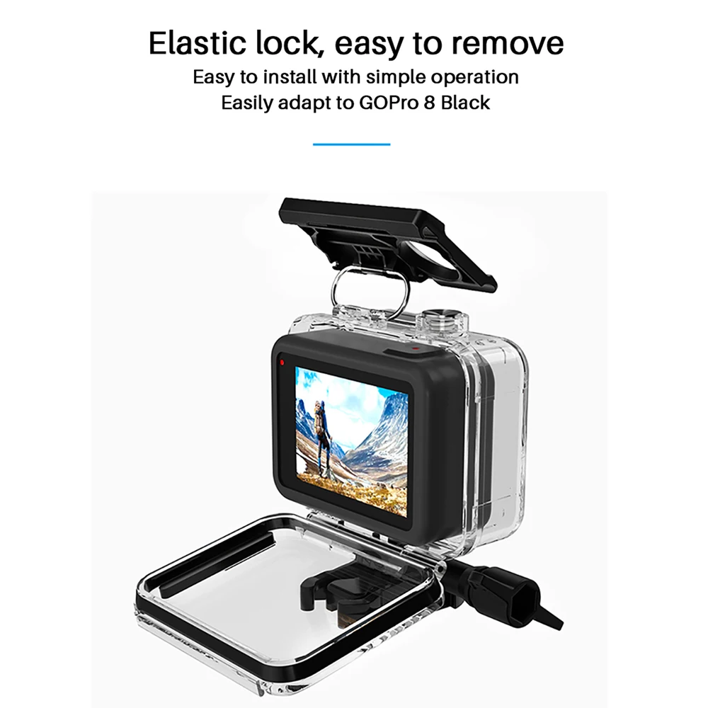 Водонепроницаемый чехол Ulanzi G8-1 60M для дайвинга Gopro Hero 8 черная клетка аксессуары