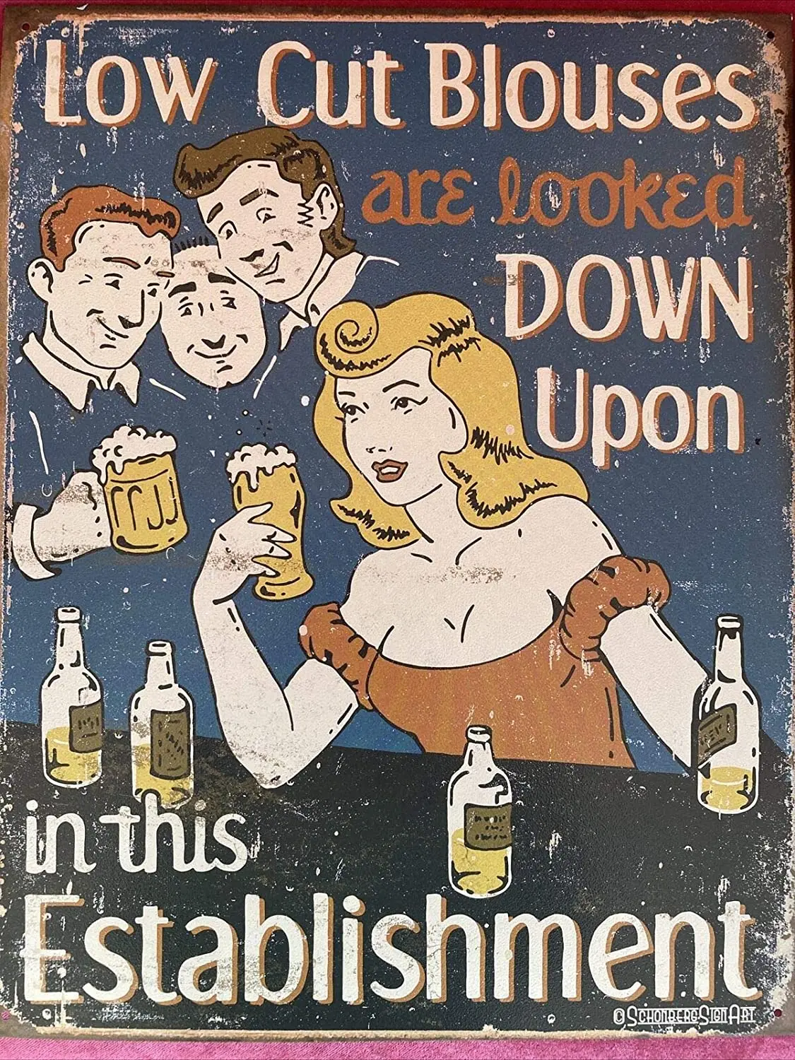 

Funny Humorous Tin Signs Unique Metal Bar Wall Plaque Decor Vintage Kitchen Tin Sign 12x8 Inch