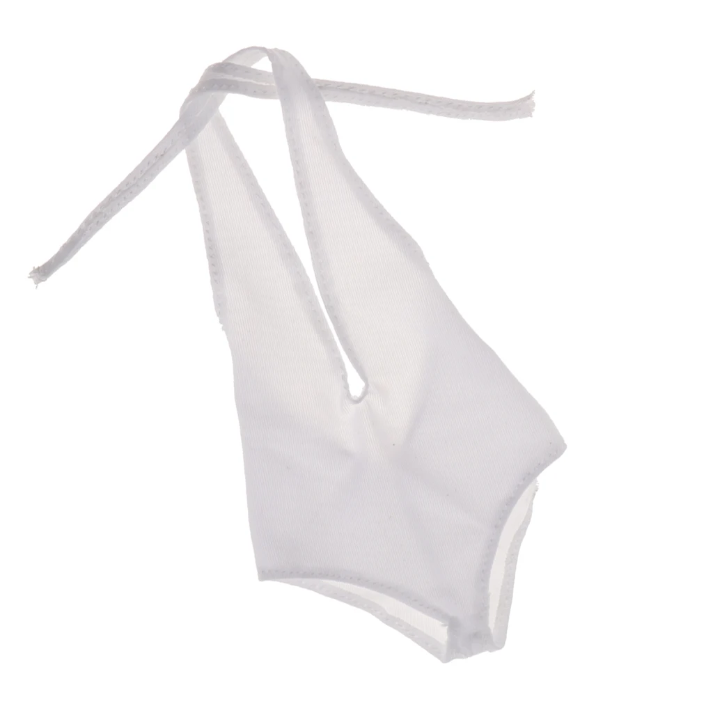 

1/6 White Halter Romper Bikini Clothes for 12'' Female Body