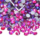 Стразы Декоративные JUNAO SS6, 8, 10, 12, 16, 20, 30, цвета фуксия