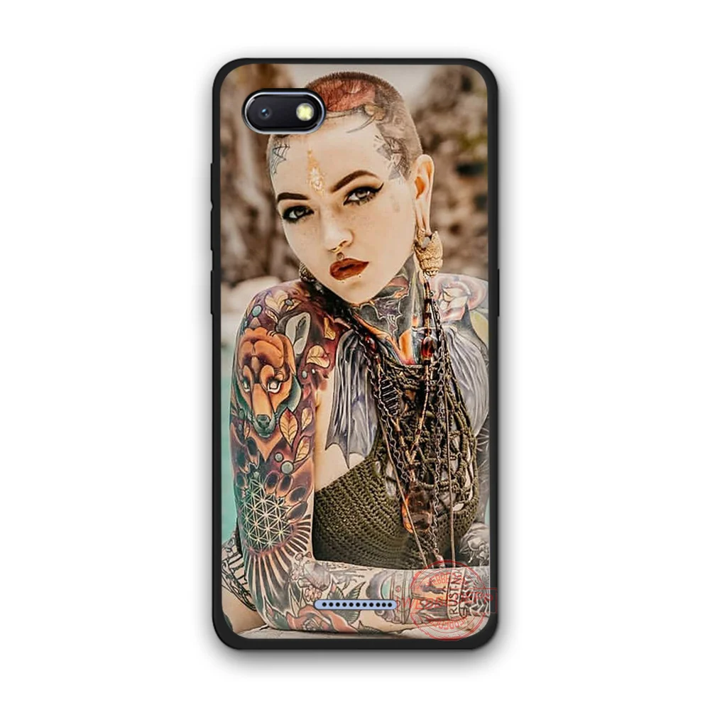 WEBBEDEPP сексуальная девушка с татуировкой модные чехлы для мобильного телефона из