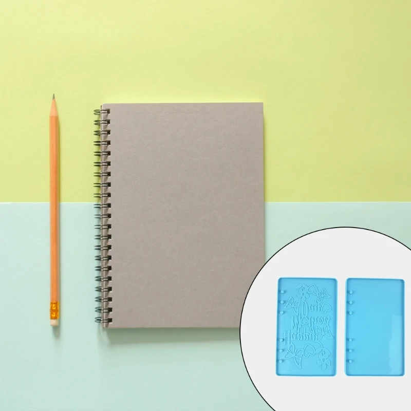 

DIY A6 Notebook Cover Silicone Mold Jewelry Epoxy Resin Mould Casting Tool Home Decoration Gift