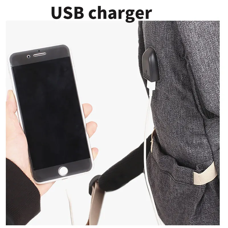 Сумка для подгузников с маленьким серым кроликом и USB многофункциональная