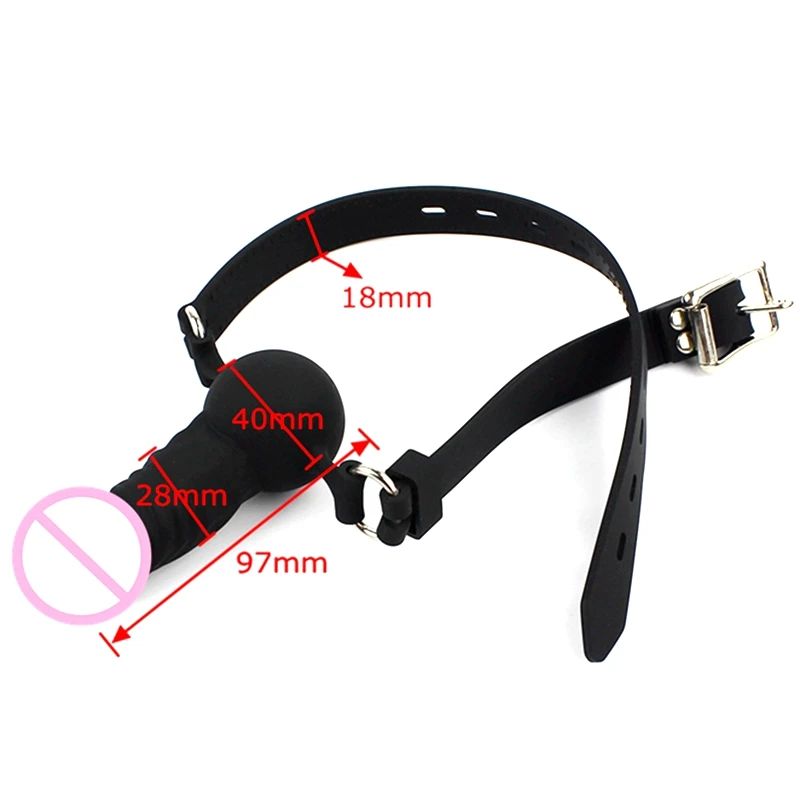 Полностью Силиконовый Открытый кляп для рта БДСМ Связывание ограничители Мячи