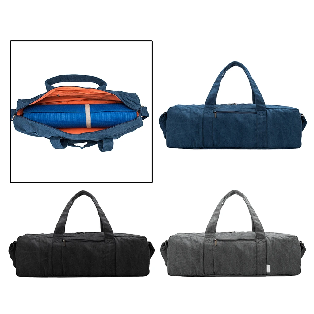 

Yoga Mat Tote Bag Zipper Pilates Carrier Bag with Adjustable Shoulder Strap