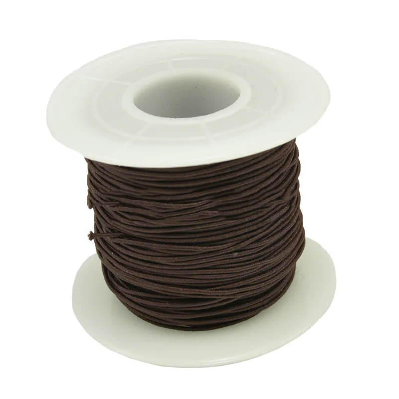 Прочная эластичная веревка 1 2 мм 50 м в рулоне растягивающаяся нить для