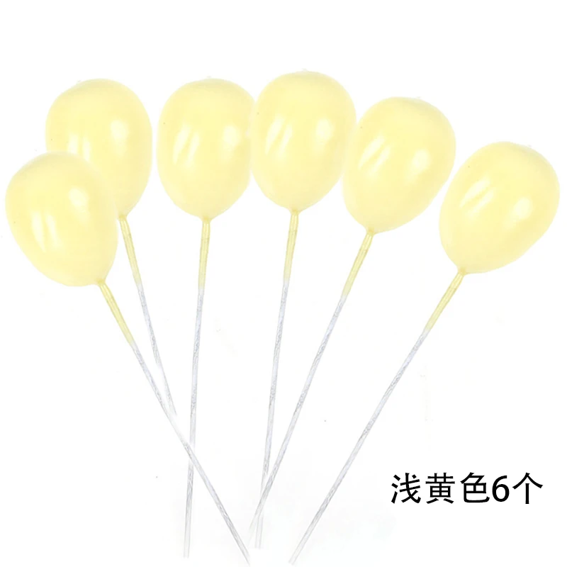 6PCS Light Yellow Радуга Единорог торт Топпер облако флажки для торта День рождения Дети сувениры декорирование тортов капкейк Топпер для Свадебные принадлежности украшения - Цвет: 6PCS Light Yellow