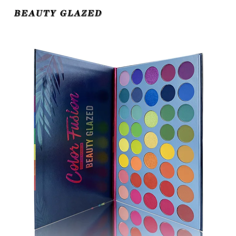 Палетка теней Beauty Glazed для макияжа глаз матовые блестящие хайлайтер Шиммер