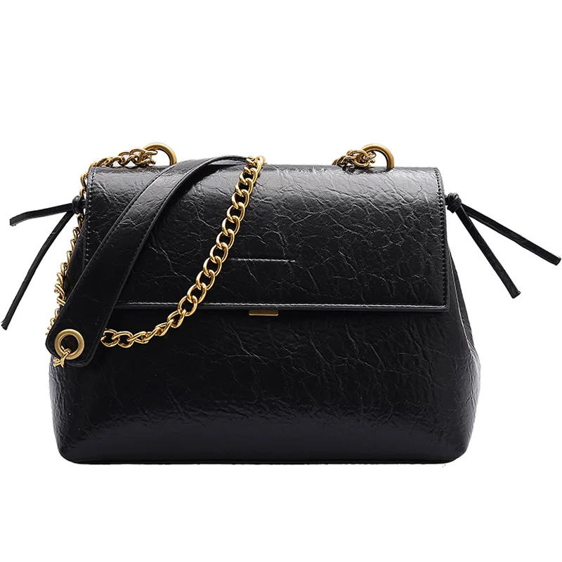 Дизайнерские женские сумки через плечо из искусственной кожи с клапаном модная