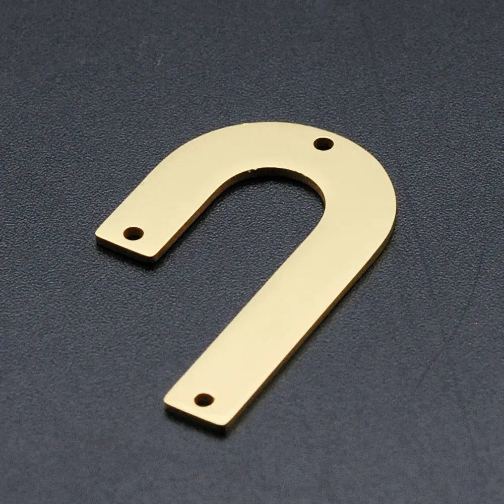 

5pcs/lot 100% Stainless Steel 35mm Round Bar Geometric DIY Earring Charm Connector Wholesale Accpet OEM Order Never Fade