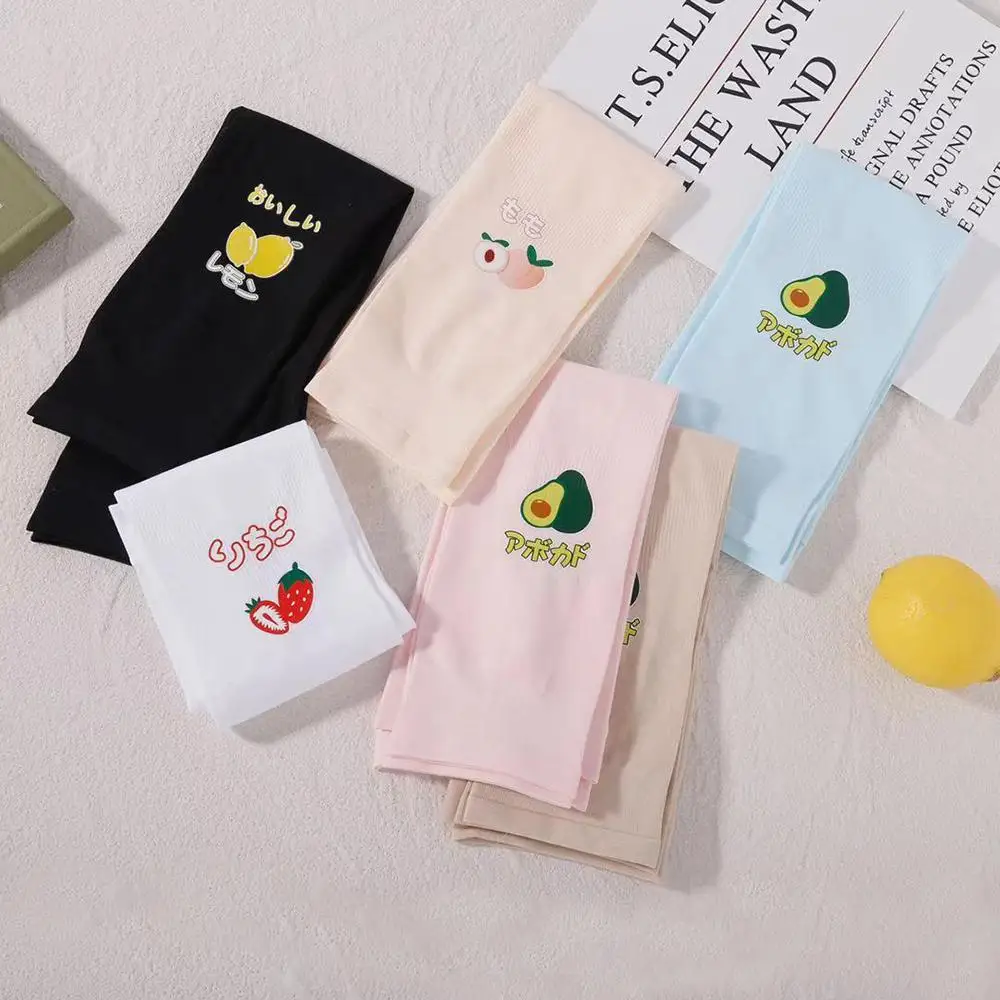 

Women Ice Silk Sunscreen Fingerless Gloves Printing Protection Cooling Sleeves Arm Sleeves for Driving Cycling Golf