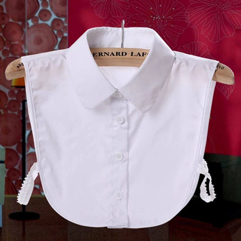 

Ladies Women Adult Detachable Lapel Shirt Fake Collar Fashion Solid Color False Blouse Neckwear Clothing Accessories