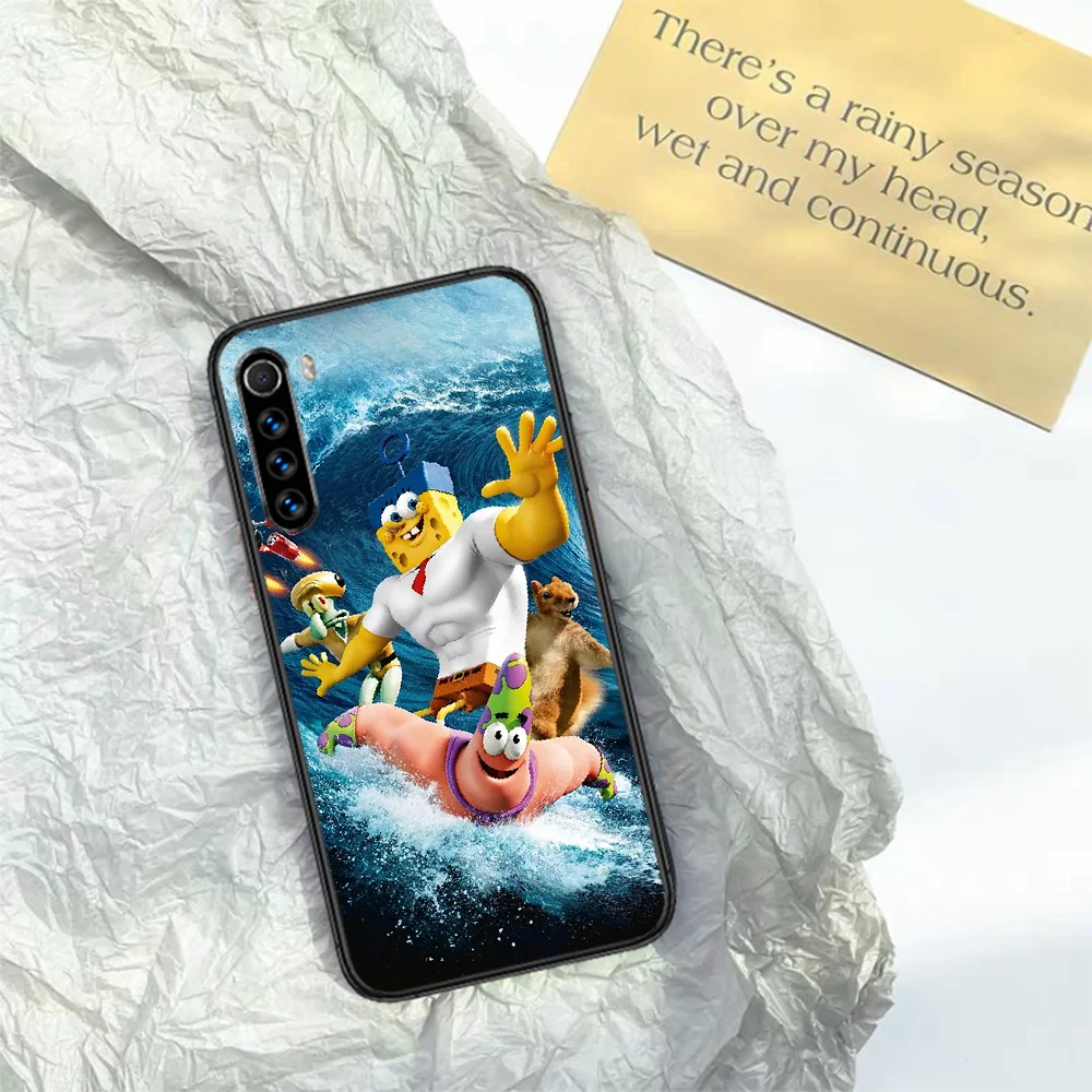 

Cartoon Sponges Cute Bob Phone Case For XIAOMI Redmi Note 5 7 8 T 9 6A 7A 8A 9S K 20 30 Pro black Coque Tpu Back 3D Hoesjes
