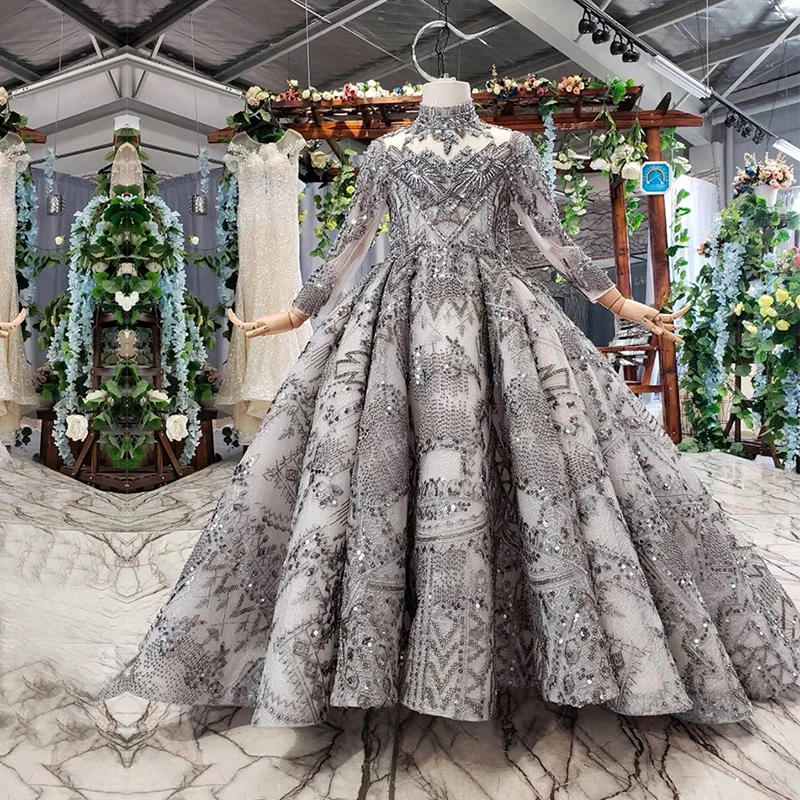 Роскошное детское вечернее бальное платье с длинными рукавами в арабском стиле