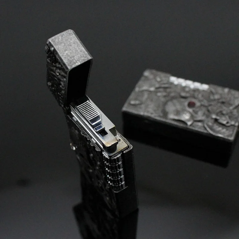 Модный Череп яркая звуковая Зажигалка для сигарет Креативные мужские