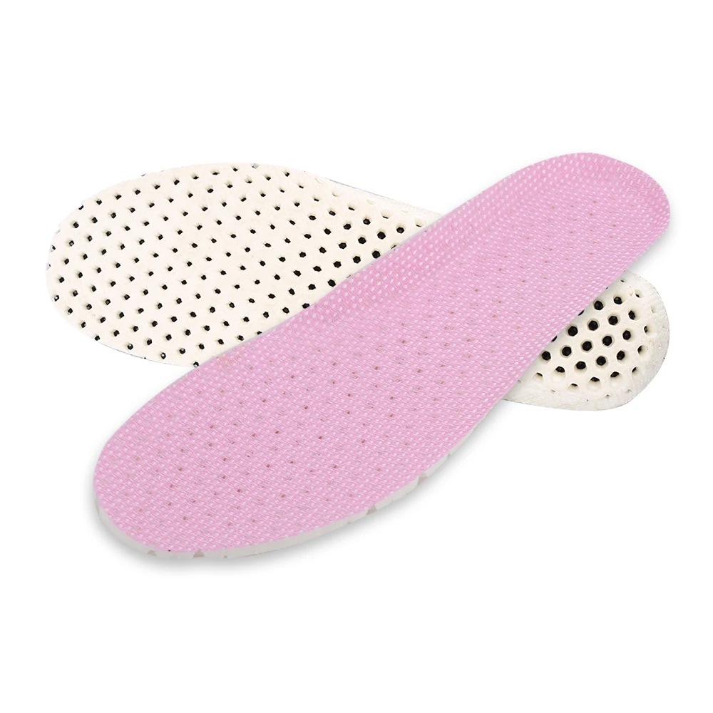 Pink 1 пара, Детская Удобная стелька из ЭВА, амортизирующая, Спортивная, поддержка свода стопы, здоровая, силикагель, улей, Повседневная стелька - Цвет: Pink