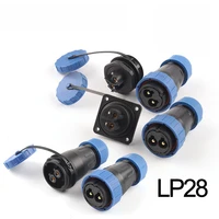 lpsp28 ip68 outdoor waterproof connector male female plugsocket electric cable connector no welding screw screw connection