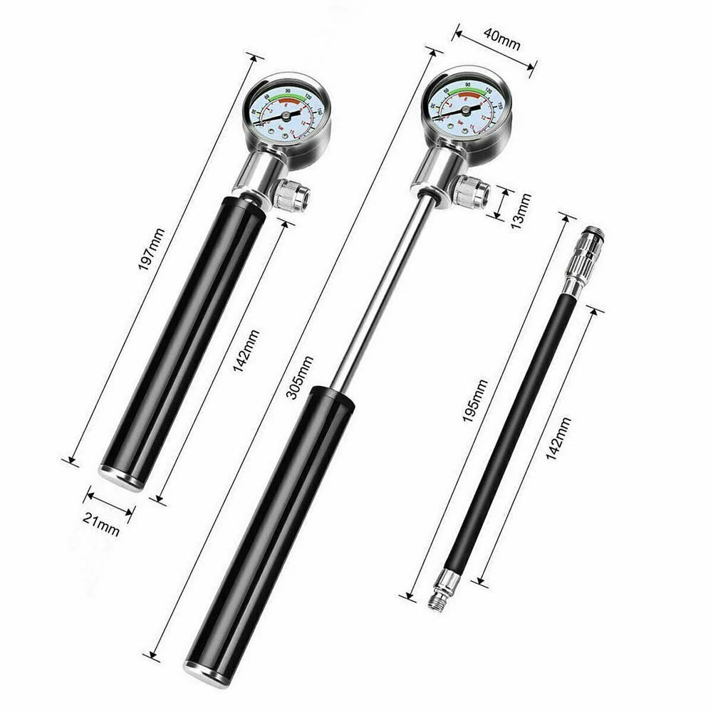 

Portable Bicycle Tire Ball Inflatable Gauge High Pressure Air Pump Inflator Tire Ball Gauge High Pressure Air Pump Inflator