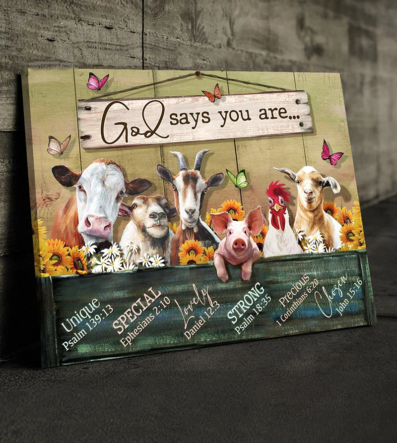 

Постер в деревенском стиле, животное, свинка, корова, печать, холст, картины на стене, абстрактный декоративный домашний декор