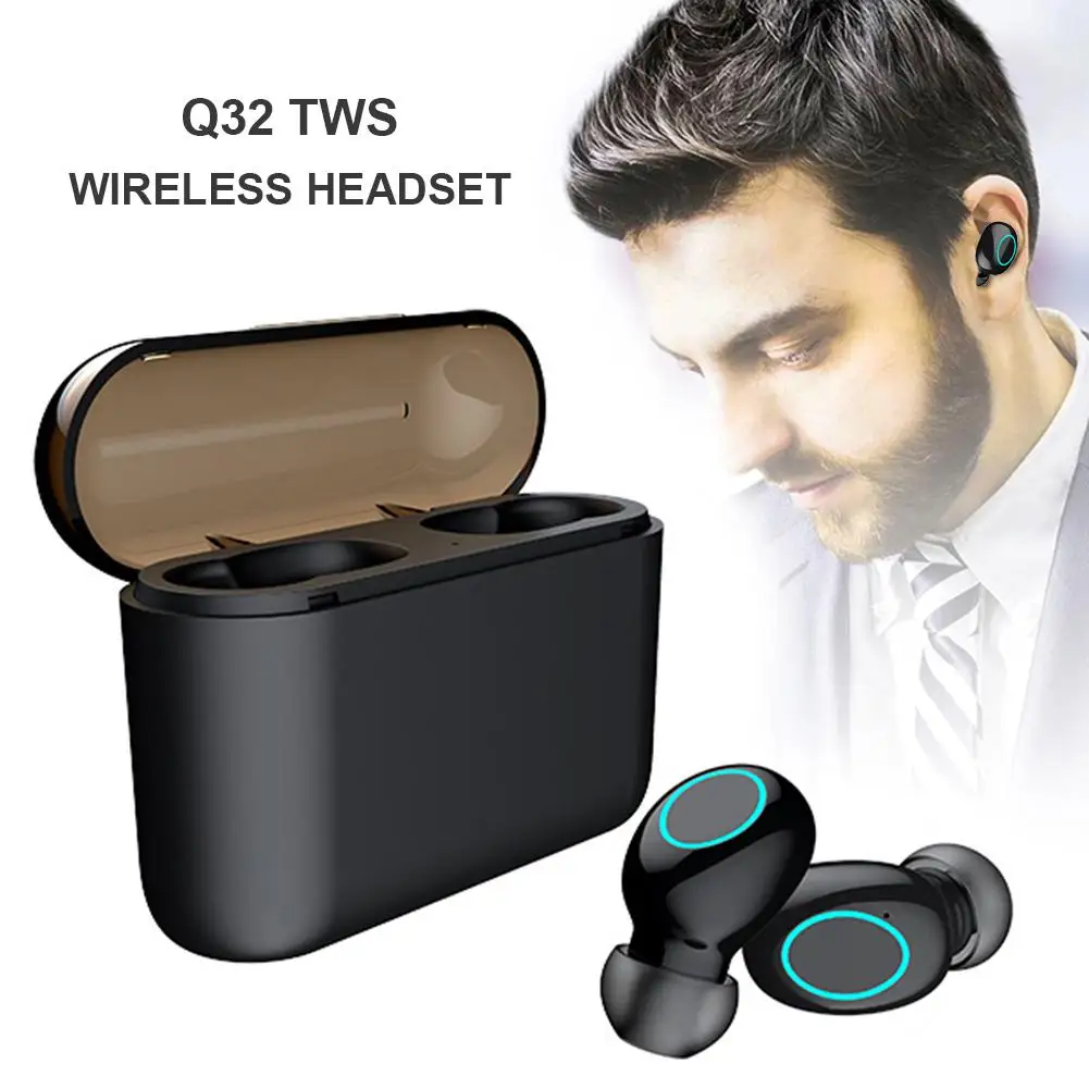 

Наушники-вкладыши Q32 TWS с басами, беспроводные наушники с интеллектуальным сенсорным управлением, многофункциональная стерео гарнитура с с...