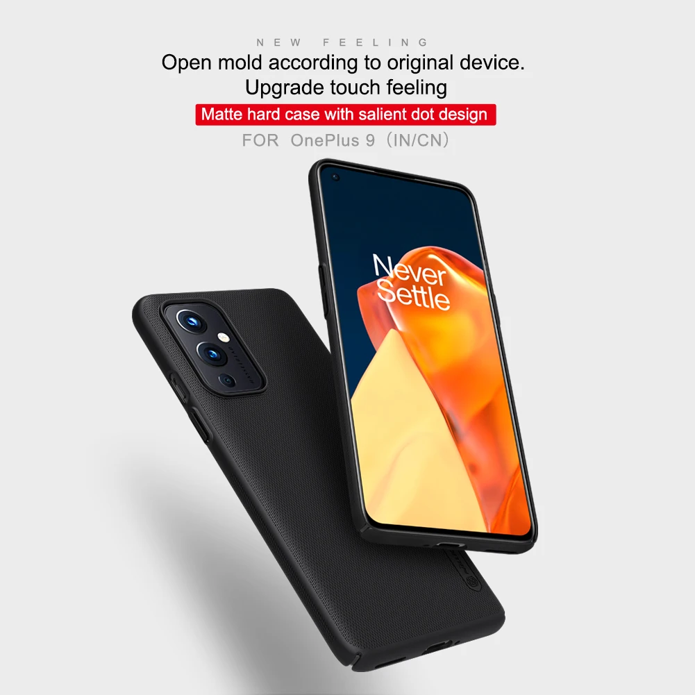OnePlus 10 9 Pro 9R Nord 2 CE 5G Case Nillkin Frosted Shield Hard PC Plastic Back Shockproof Full Cover on One Plus 9 CN/IN/EU