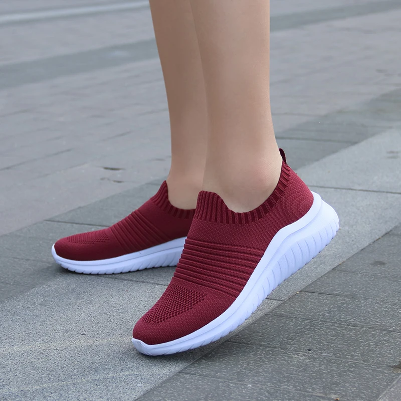 

Wujie Summer New Women's Vulcanized Casual Shoes Comfortable Breathable Mesh Lightweight Thick Bottom Ladies Fashion Sneakers-43