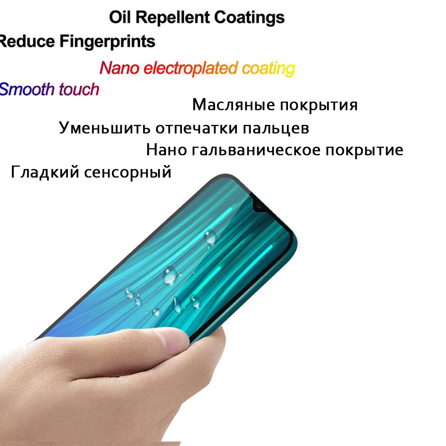 9D закаленное стекло для Xiaomi Redmi Note 8 Pro 8T 8A защита экрана полное покрытие
