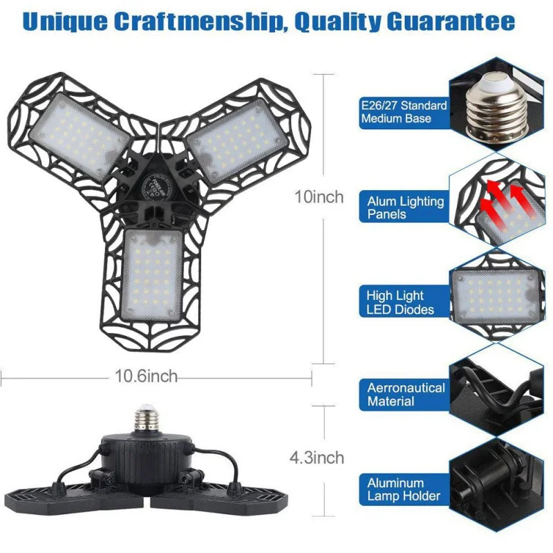 Прямая поставка светодиодный светильник для гаража 60 Вт потолочный