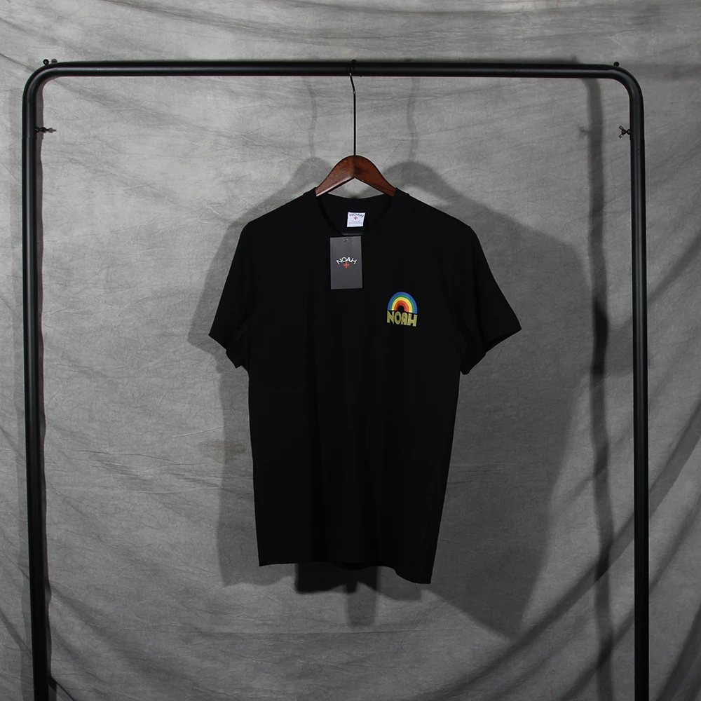 

2021New Arrived Rainbow rain T-Shirts Top Tees NOAH T shirt Men Women 1:1 High Quality RAINBOW Summer Style NOAH T shirt