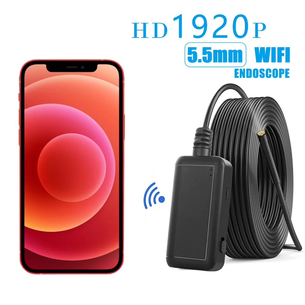 Эндоскоп для iphone IOS и Android эндоскоп wi fi мини камера Водонепроницаемый осмотра