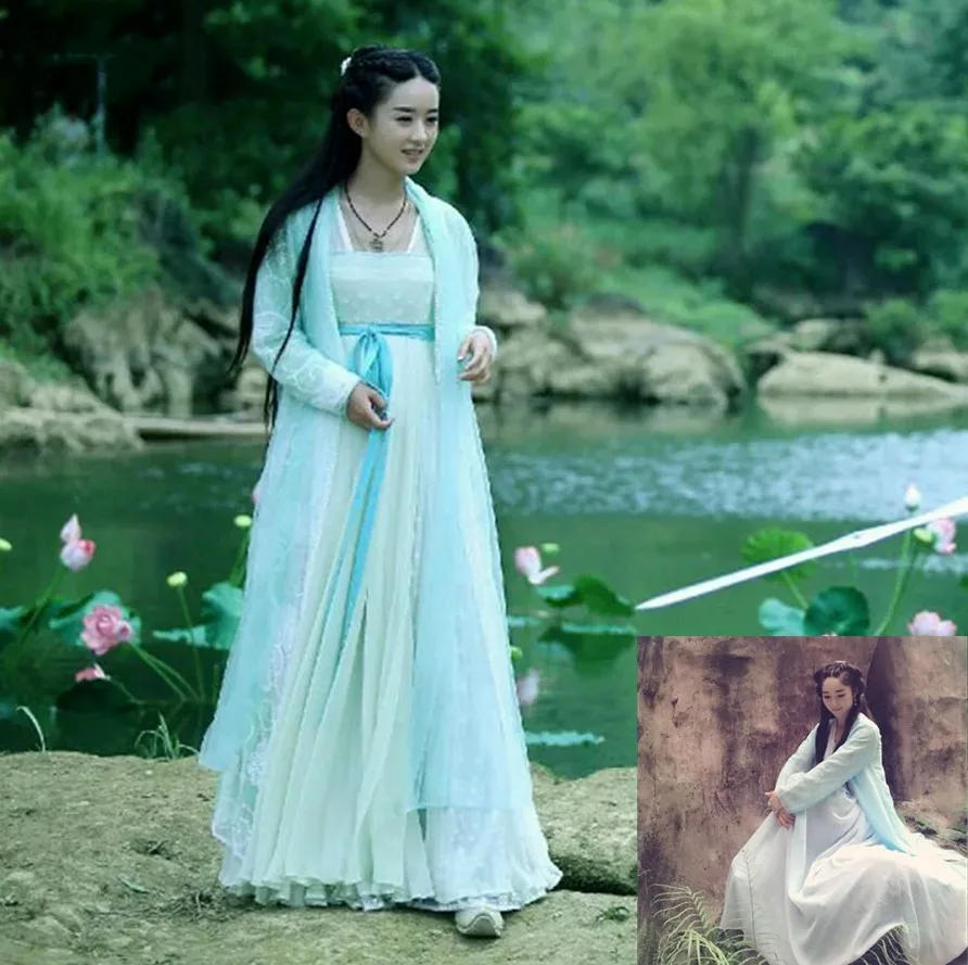 Летний китайский традиционный ханьфу 2020 Женский костюм династии Цин мужские