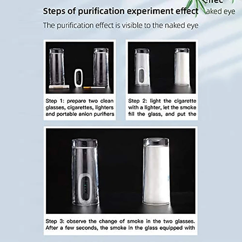 

Air Purifier Necklace Around the Neck or on Collar for Kids and Adults Negative Ion, Mini Personal Travel