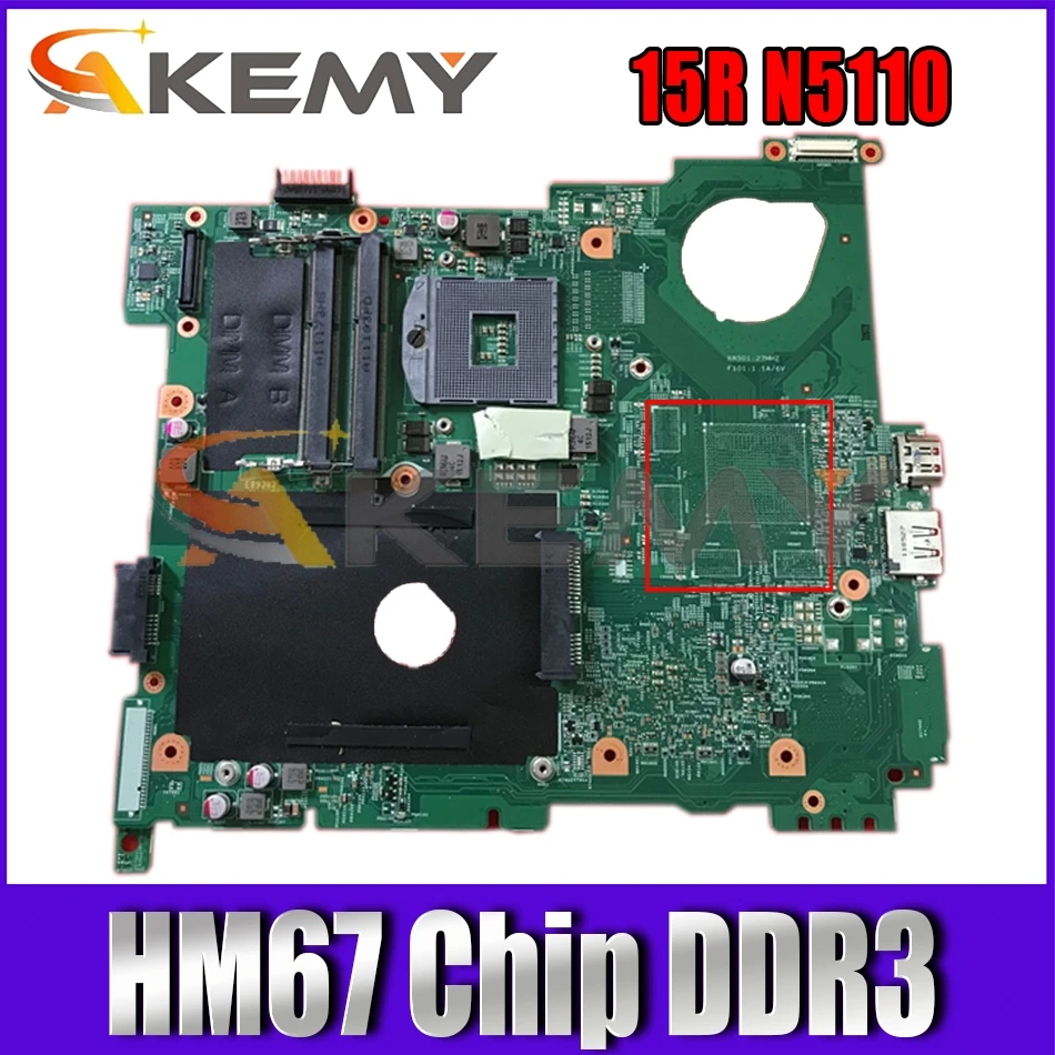 

10245-2 Mainboard For DELL Inspiron 15R N5110 Laptop Mothrboard CN-0VVN1W 0VVN1W With HM67 Chip DDR3 100% Fully Tested