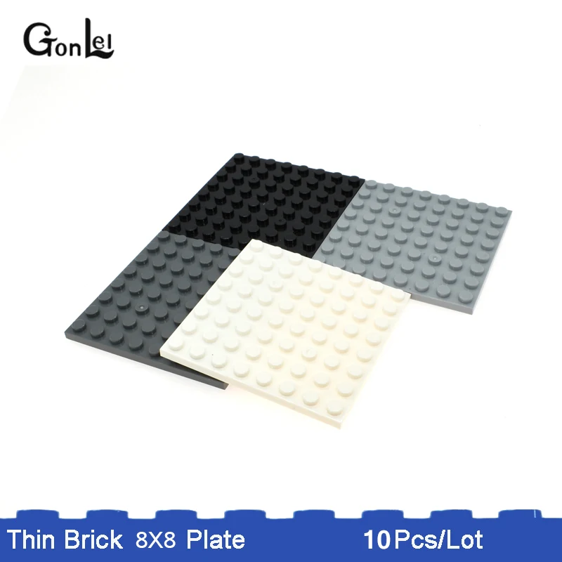 10 шт./лот 8X8 строительные блоки части DIY творческие игрушки для детей совместимы с