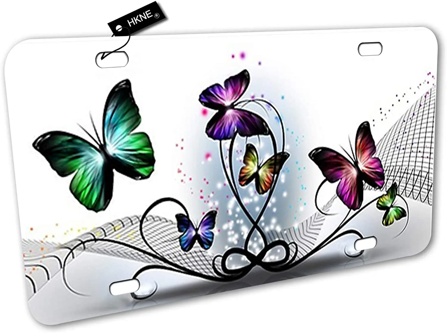 

Butterfly License Plate Front Aluminum Metal License Plate Wall Decor Auto Car Tag Vanity Gifts Home Wall Decor Signs Gifts for